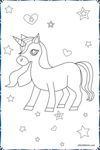 Unicorn Boyama Sayfası