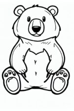 Ayı Resmi Boyama Sayfası ayi