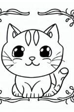Kedi Boyama Sayfası kedi