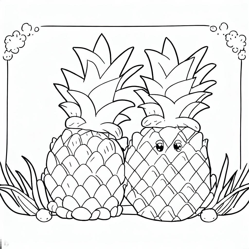 Öğretici Ananas Boyamaları