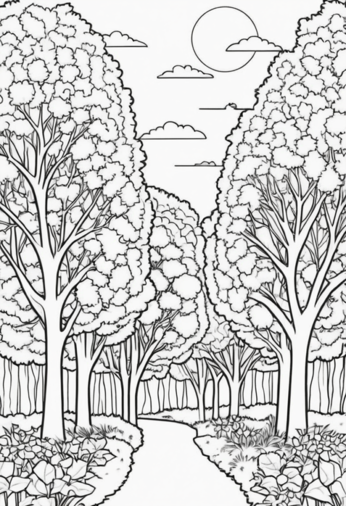 Ağaç Boyama Sayfası
