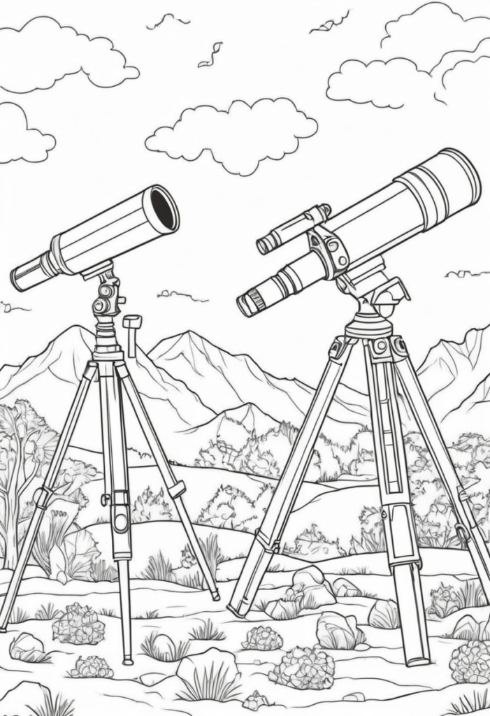 Teleskop Boyama Sayfası