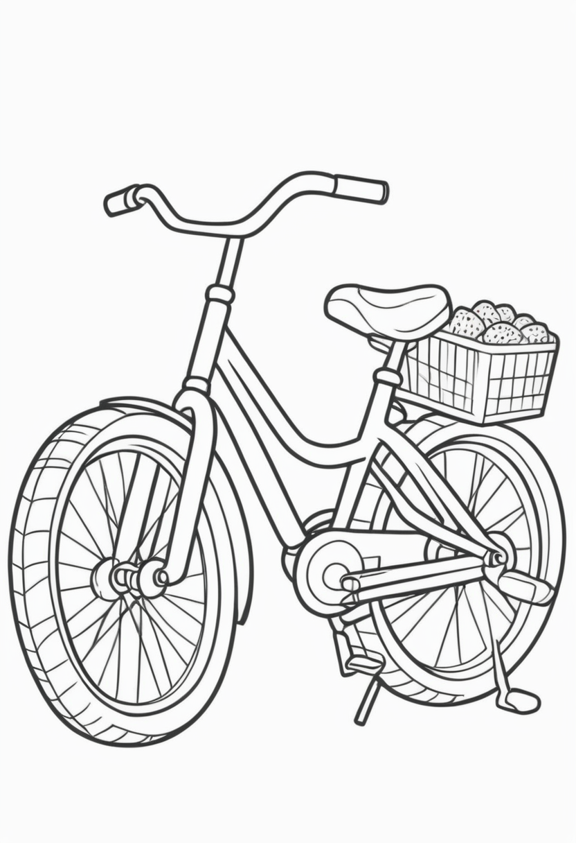 cocuklar-icin-bisiklet-boyama-sayfalari