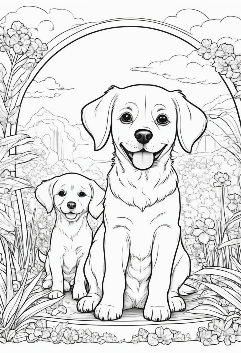 Köpek Boyama Sayfaları İndir kopek-boyama