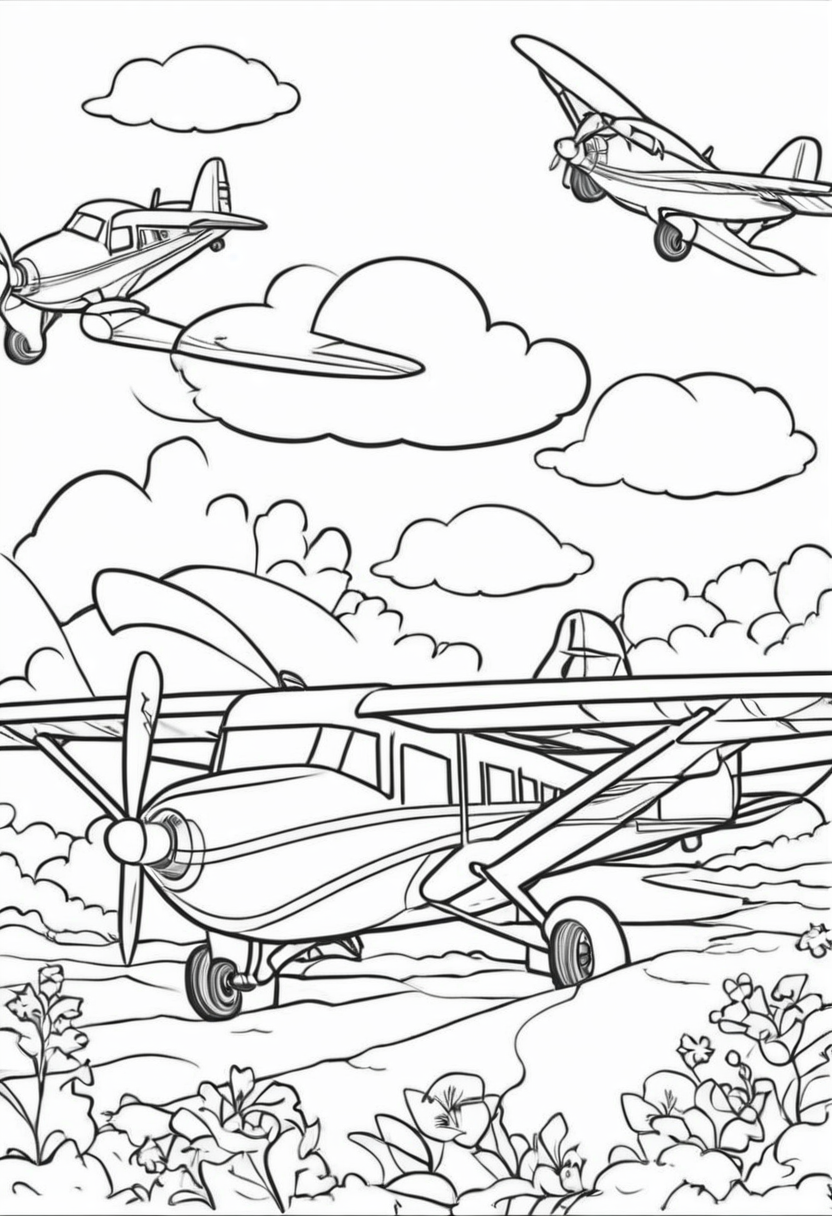 ucak-boyama-resmi-cocuklar-icin