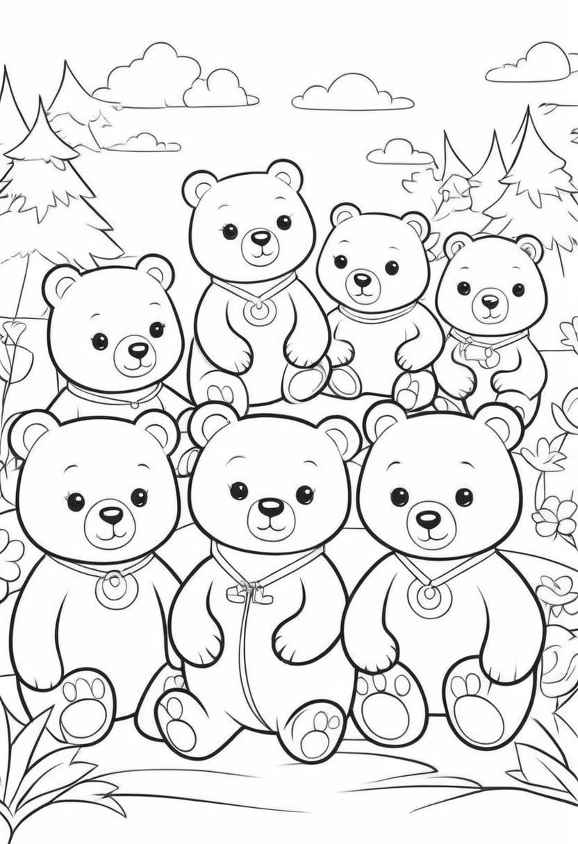 Sevimli Ayıcıklar Boyaması Yazdır ayıcık-boyama-resmi