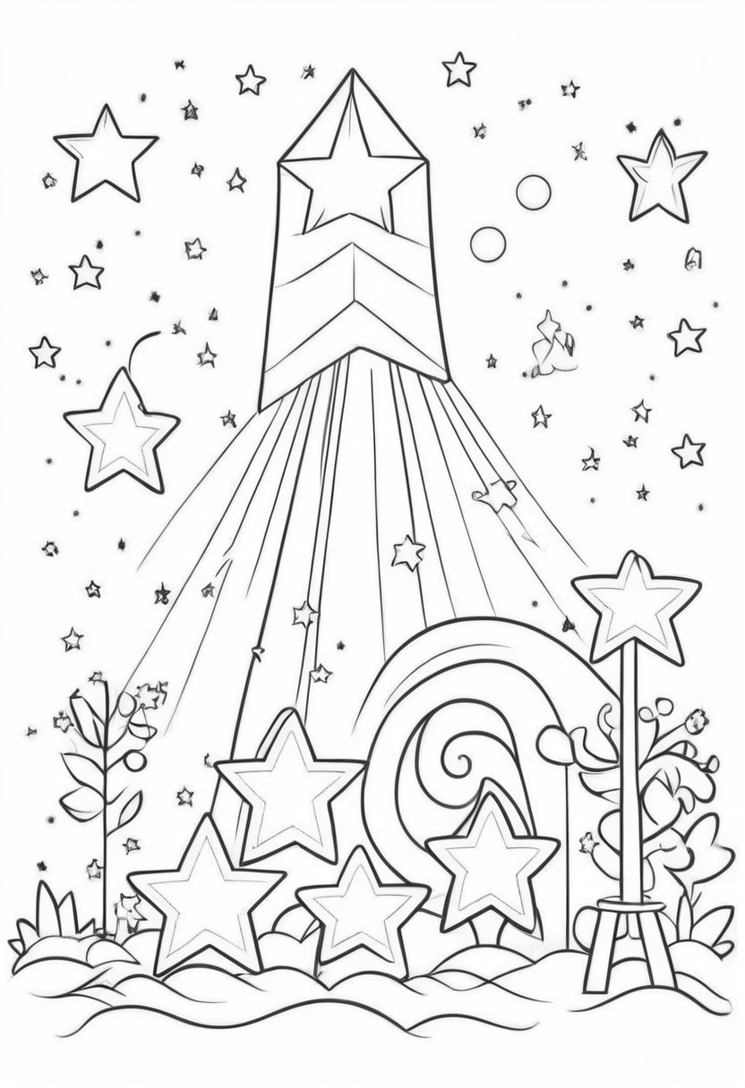 Yıldız Boyama Sayfası yıldız boyama sayfaları