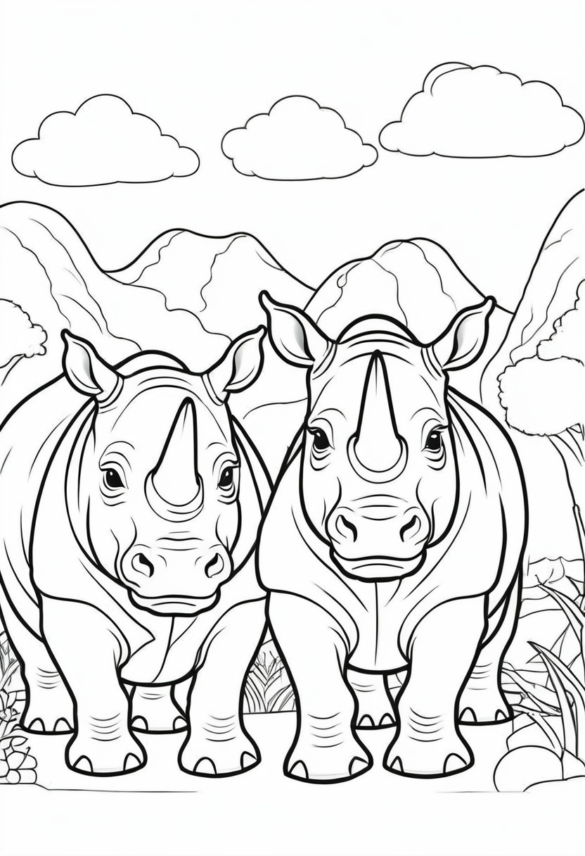 "Gergedan Boyamalarla Yaratıcı Dünyalar" gergedan-boyama