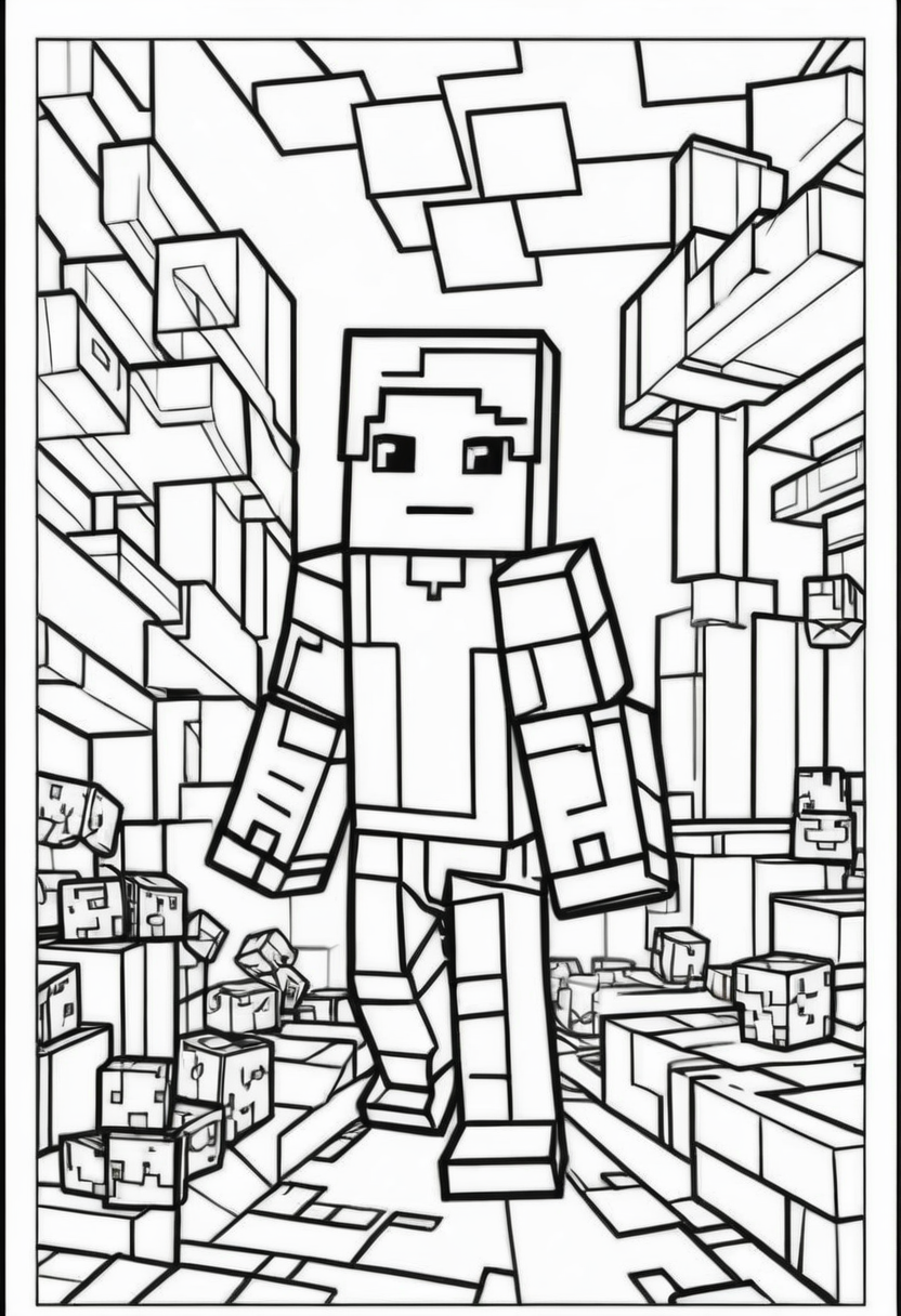 minecraft boyaması okul öncesi