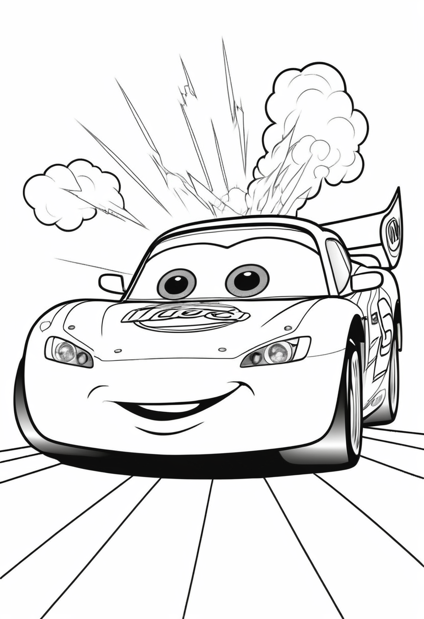 şimşek mcqueen boyaması yazdır