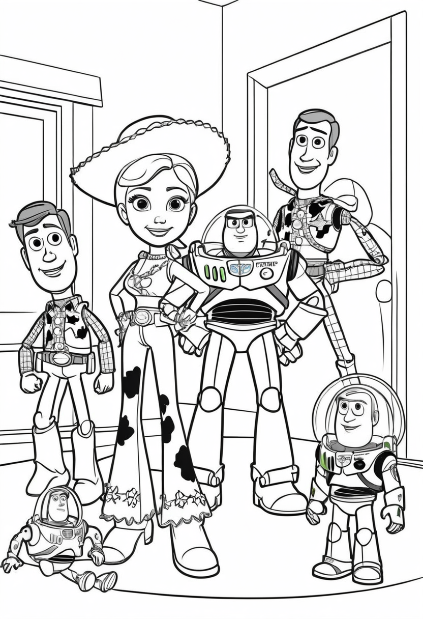 toy story boyaması yazdır