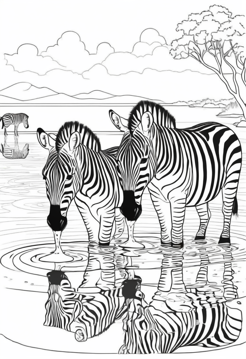 zebra boyaması yazdır