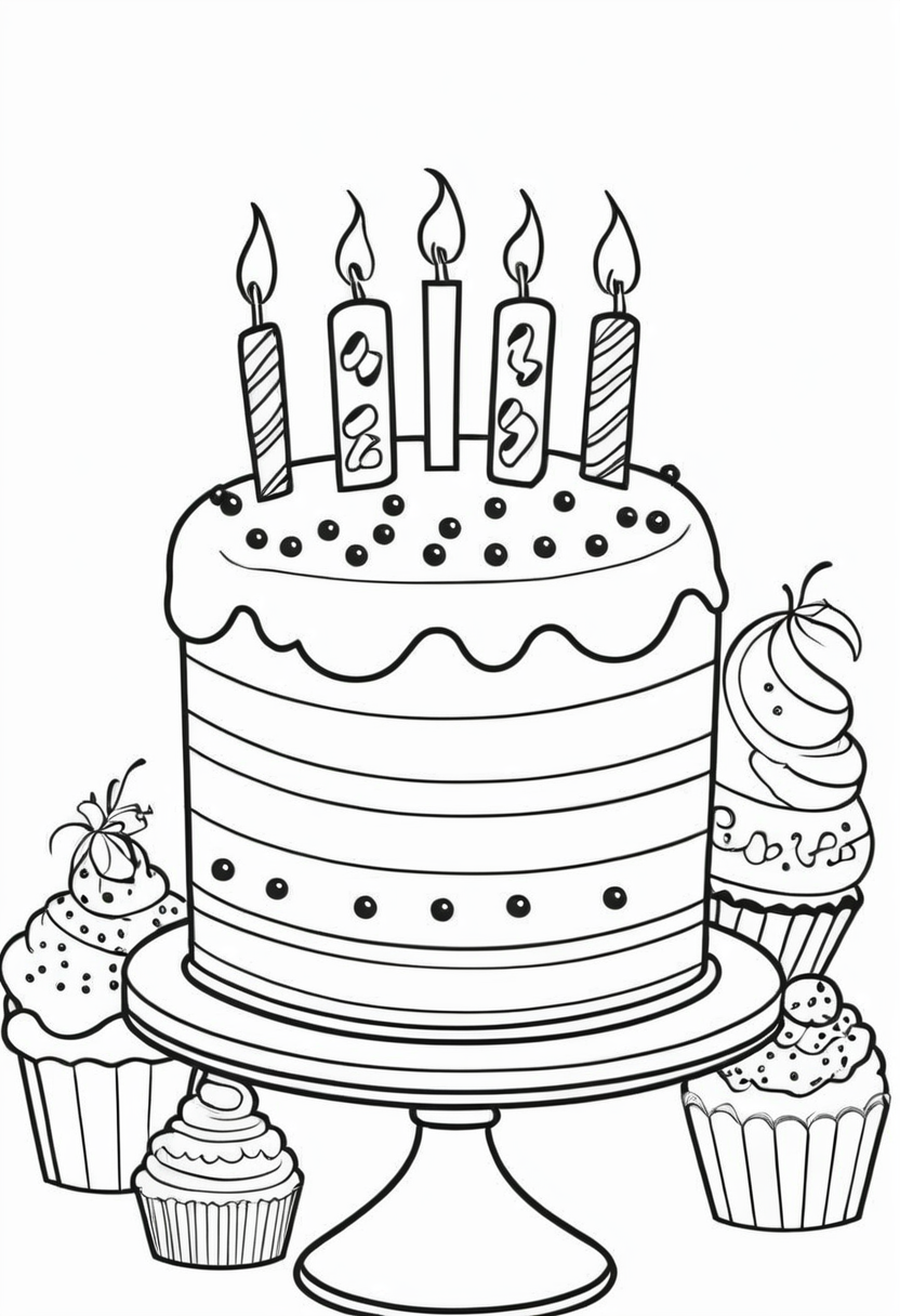 doğum günü pastası boyaması yazdır