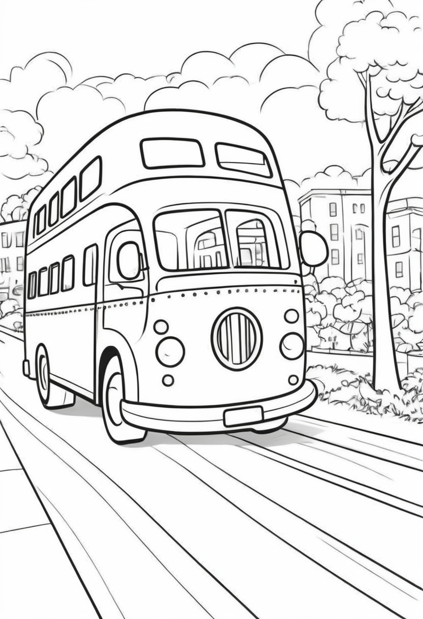 otobüs boyama yazdır