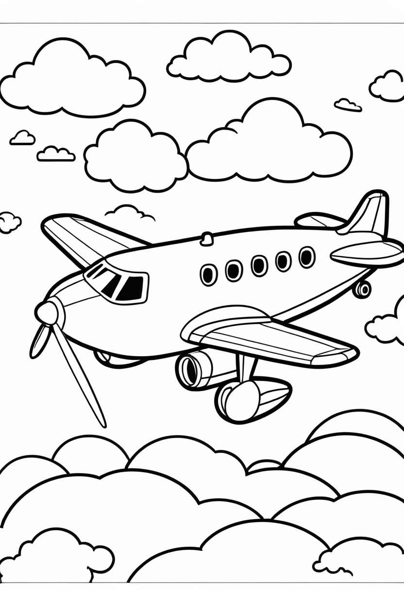 uçak boyama sayfası