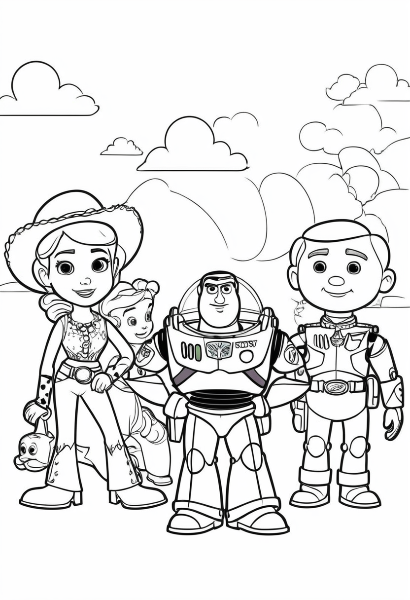 toy story boyama sayfaları
