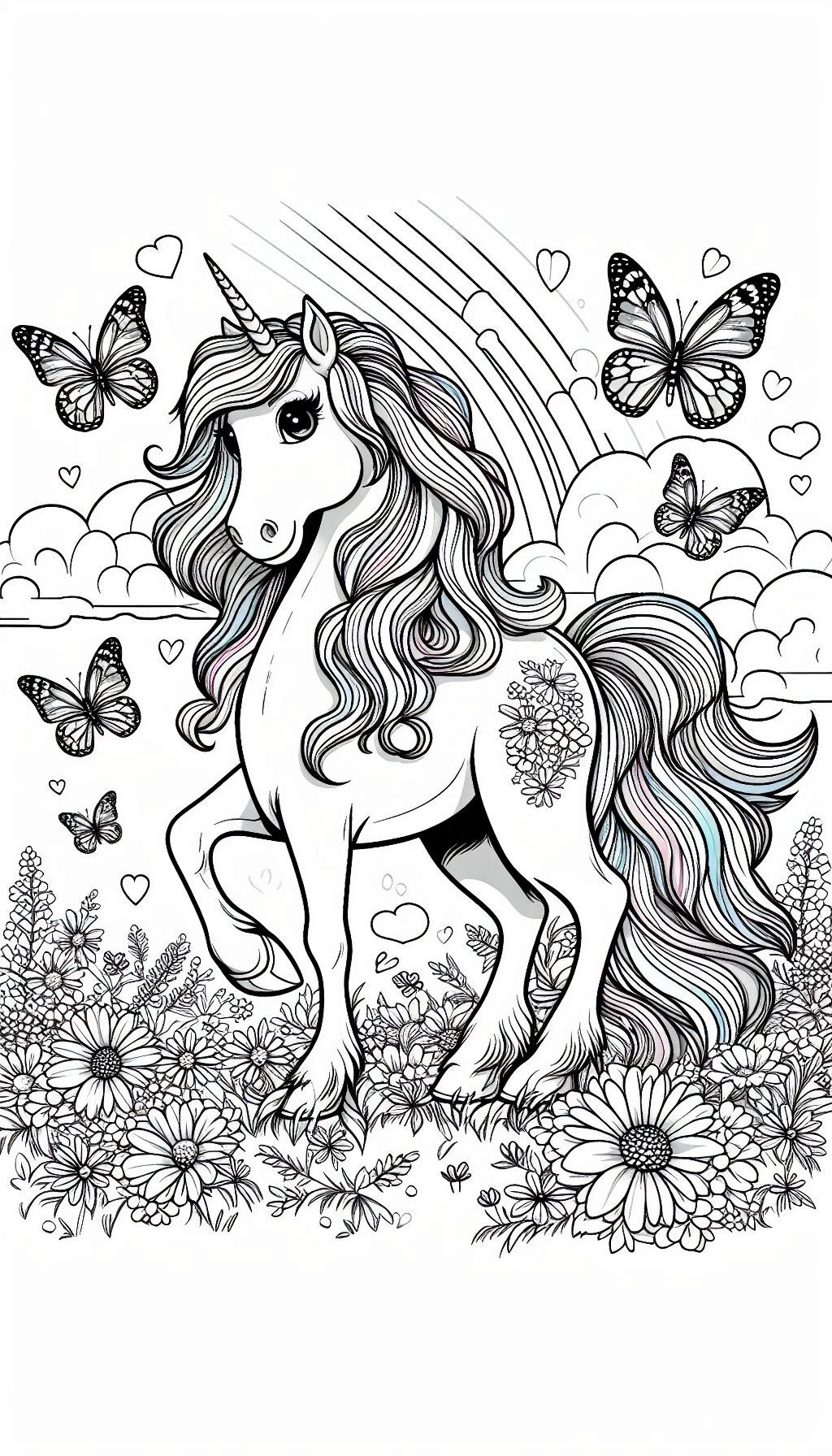 unicorn-çocuklar-için-sevimli-boyama