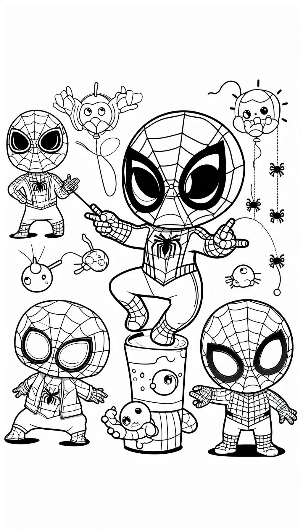 örümcek adam boyama resmi