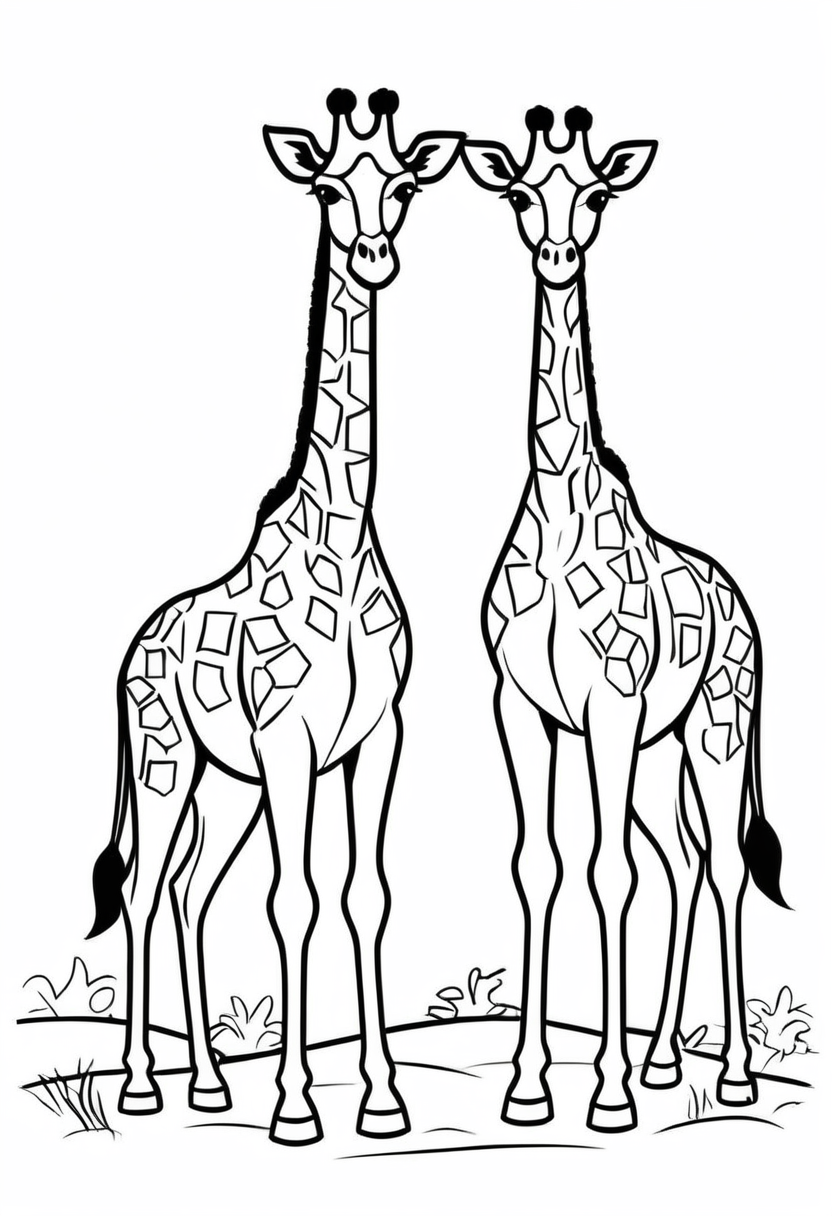 zürafa boyaması