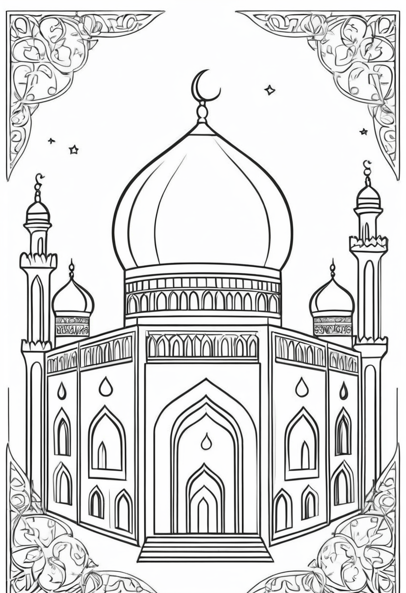 Ramazan Bayramı Boyama Sayfası ramazan boyama