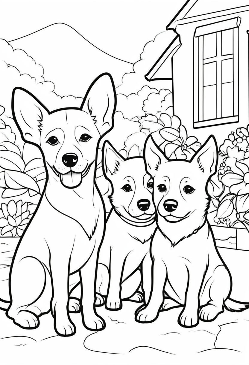 Ücretsiz Köpek Boyama Sayfası köpek boyama