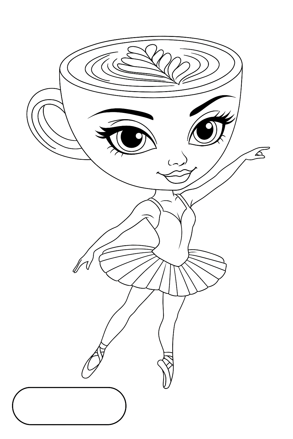 Brainrot Balerina Kapuçino Boyaması