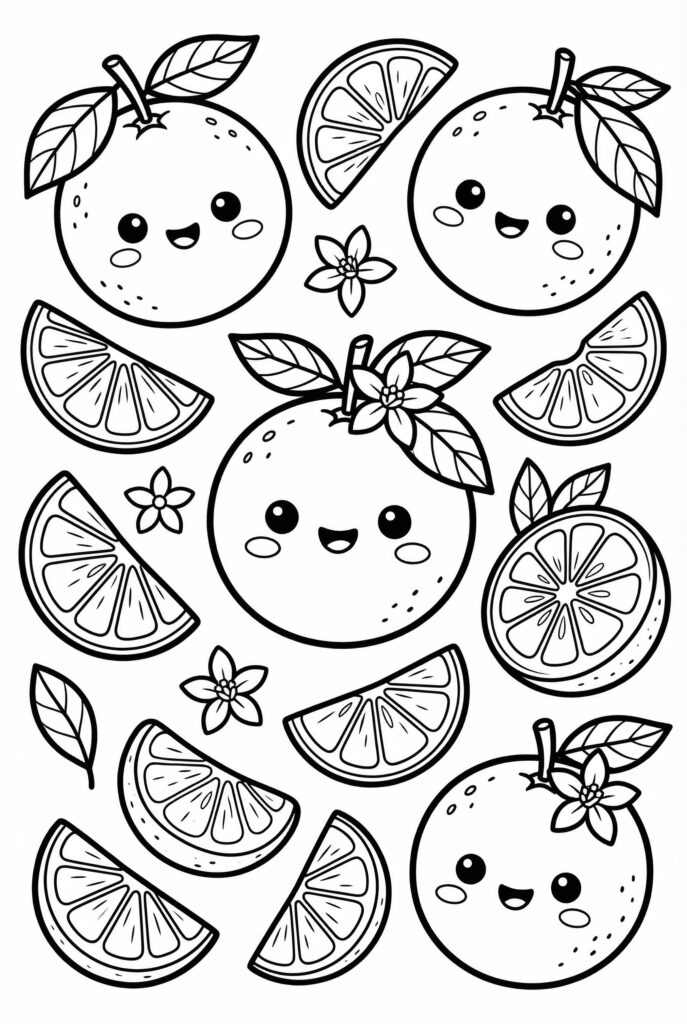 Portakal Boyama Sayfası